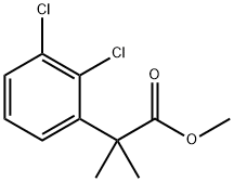 methyl 2-(2,3-dichlorophenyl)-2-methylpropanoate Struktur