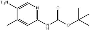 N-(5-amino-4-methyl-2-pyridinyl)-carbamic acid 1,1-dimethylethyl ester Struktur