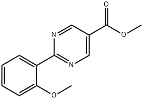 methyl 2-(2-methoxyphenyl)pyrimidine-5-carboxylate Struktur