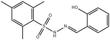 (E)-N'-(2-hydroxybenzylidene)-2,4,6-trimethylbenzenesulfonohydrazide Struktur