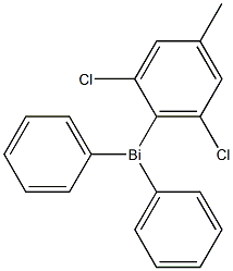 DICHLORODIPHENYL(P-TOLYL)BISMUTH Struktur