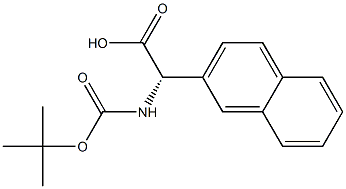 (2S)-2-[(TERT-BUTOXY)CARBONYLAMINO]-2-(2-NAPHTHYL)ACETIC ACID Struktur