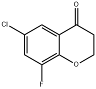 6-CHLORO-8-FLUOROCHROMAN-4-ONE Struktur