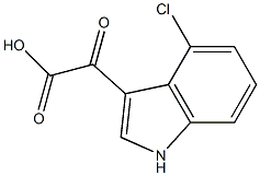 1H-INDOLE-3-ACETIC ACID, 4-CHLORO-A-OXO- Struktur