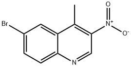 Quinoline, 6-bromo-4-methyl-3-nitro- Struktur