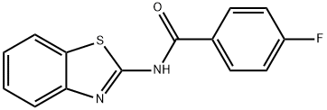 N-(1,3-benzothiazol-2-yl)-4-fluorobenzamide Struktur