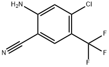 2-Amino-4-chloro-5-trifluoromethyl-benzonitrile Struktur