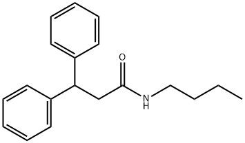 N-butyl-3,3-diphenylpropanamide Struktur