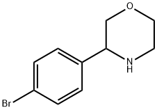 3-(4-BROMOPHENYL)MORPHOLINE Struktur