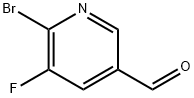 6-Bromo-5-fluoronicotinaldehyde Struktur