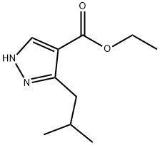 ethyl 3-isobutyl-1H-pyrazole-4-carboxylate Struktur