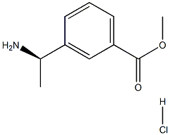 (R)-3-(1-Amino-ethyl)-benzoic acid methyl ester hydrochloride Struktur