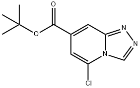 tert-butyl 5-chloro-[1,2,4]triazolo[4,3-a]pyridine-7-carboxylate Struktur