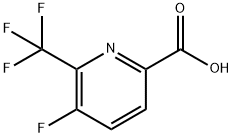 5-fluoro-6-(trifluoromethyl)pyridine-2-carboxylic acid Struktur