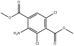 2-Amino-3,5-dichloro-1,4-benzenedicarboxylic Acid 1,4-Dimethyl Ester Struktur