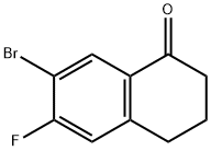 7-BROMO-6-FLUORO-3,4-DIHYDRONAPHTHALEN-1(2H)-ONE Struktur