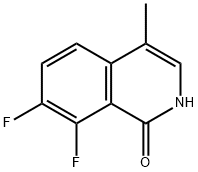 7,8-Difluoro-4-methylisoquinolin-1(2H)-one Struktur