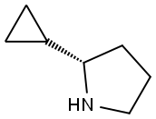 (S)-2-Cyclopropyl-pyrrolidine Struktur