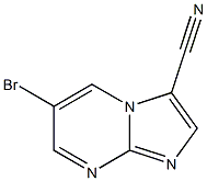 6-bromoimidazo[1,2-a]pyrimidine-3-carbonitrile Struktur