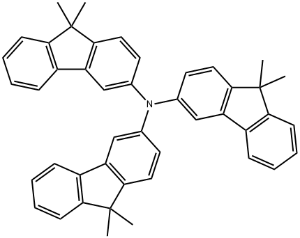 Tris(9,9-dimethylfluoren- 2-yl)amine Struktur