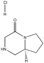 (S)-Hexahydro-pyrrolo[1,2-a]pyrazin-4-one hydrochloride Struktur