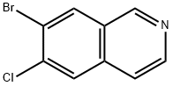 7-Bromo-6-chloroisoquinoline Struktur