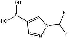 (1-(Difluoromethyl)-1H-pyrazol-4-yl)boronic acid Struktur