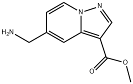 METHYL 5-(AMINOMETHYL)PYRAZOLO[1,5-A]PYRIDINE-3-CARBOXYLATE Struktur