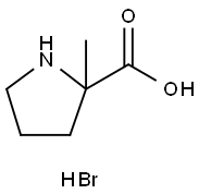 2-methylpyrrolidine-2-carboxylic acid hydrobromide Struktur