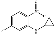 (5-Bromo-2-Nitro-Phenyl)-Cyclopropyl-Amine Struktur