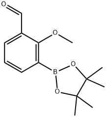 3-Formyl-2-methoxyphenylboronic acid pinacol ester Struktur