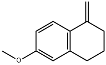 Naphthalene, 1,2,3,4-tetrahydro-6-methoxy-1-methylene- Struktur