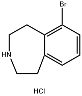 1H-3-Benzazepine, 6-bromo-2,3,4,5-tetrahydro-, hydrochloride Struktur