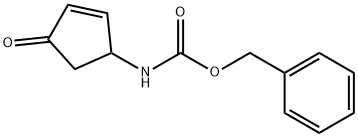 benzyl N-(4-oxocyclopent-2-en-1-yl)carbamate Struktur