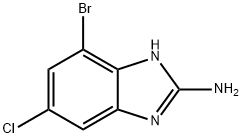 7-Bromo-5-chloro-1H-benzimidazol-2-amine Struktur