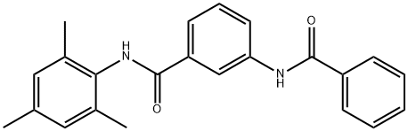 3-[(phenylcarbonyl)amino]-N-(2,4,6-trimethylphenyl)benzamide Struktur