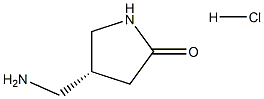 (R)-4-(Aminomethyl)pyrrolidin-2-one hydrochloride Struktur