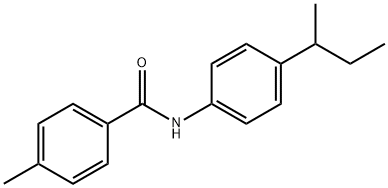 N-[4-(butan-2-yl)phenyl]-4-methylbenzamide Struktur