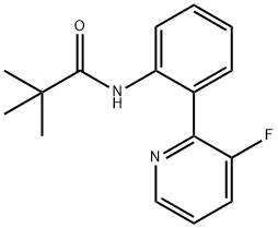 N-(2-(3-fluoropyridin-2-yl)phenyl)pivalamide Struktur