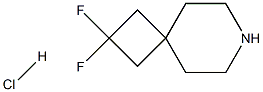 2,2-Difluoro-7-azaspiro[3.5]nonane hydrochloride Struktur