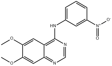 6,7-dimethoxy-N-(3-nitrophenyl)quinazolin-4-amine Struktur