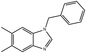 1-BENZYL-5,6-DIMETHYL-1H-BENZIMIDAZOLE Struktur