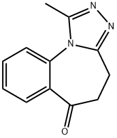 6H-[1,2,4]Triazolo[4,3-a][1]benzazepin-6-one, 4,5-dihydro-1-methyl- Struktur