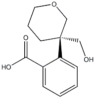 2h-pyran-3-methanol, tetrahydro-, 3-benzoate, (3r)- Struktur