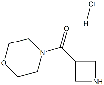 4-(azetidine-3-carbonyl)morpholine hydrochloride Struktur