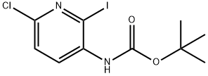 (6-Chloro-2-iodo-pyridin-3-yl)-carbamic acid tert-butyl ester Struktur