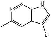 3-Bromo-5-methyl-1H-pyrrolo[2,3-c]pyridine Struktur