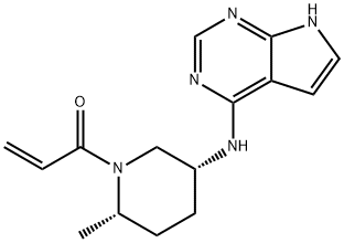 1-((2S,5R)-5-((7H-pyrrolo[2,3-d]pyrimidin-4-yl)amino)-2-methylpiperidin-1-yl)prop-2-en-1-one