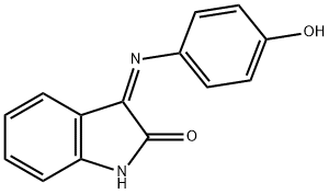 (3Z)-3-[(4-hydroxyphenyl)imino]-1,3-dihydro-2H-indol-2-one Struktur