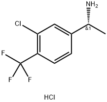 (R)-1-(3-Chloro-4-(trifluoromethyl)phenyl)ethanamine hydrochloride Struktur